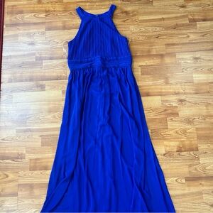 Blue prom bridesmaids dress